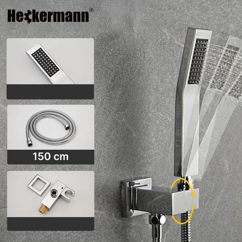 Zestaw prysznicowy podtynkowy Heckermann MS-25602 Srebrny na Arena.pl