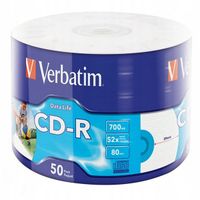 Płyty Verbatim CD-R 700MB Inkjet Printable 50 szt nadruk