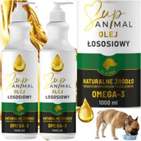 OLEJ Z ŁOSOSIA 1l OMEGA 3 SupAnimal tłoczony na zimno odporność i kości PSA