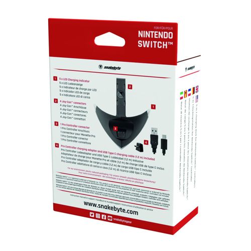 snakebyte Arrow:Charge S ładowarka do Joy Con i Pro Controller Nintendo Switch na Arena.pl
