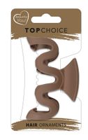 TOP CHOICE Klamra do wlosow L - Kokarda matowa (20209) 1 szt. - mix kolorów