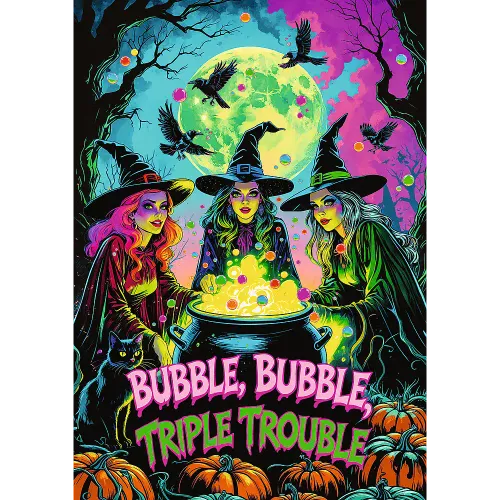 Klimatyczne puzzle w mrocznym motywie - Trefl Czarownice 1000 elementów na Arena.pl