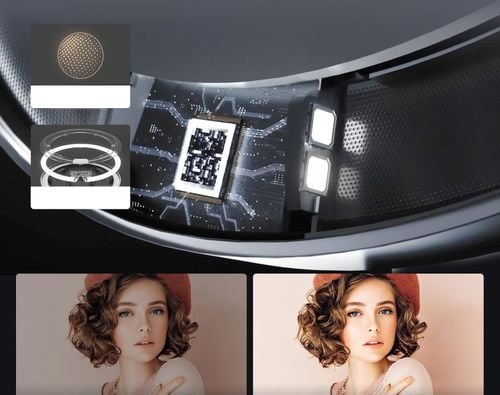 Lustro do makijażu LED 9 cali z czujnikiem dotykowym 3 kolory bezprzewodowe na Arena.pl