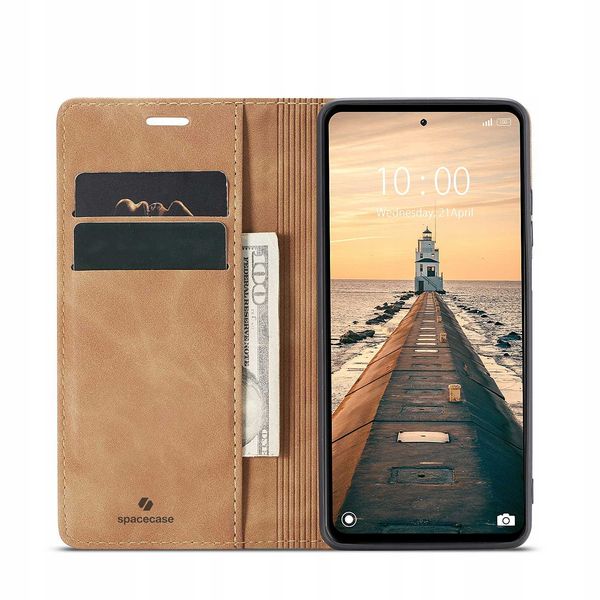 Spacecase Wallet Redmi Note 12 4G Light Brown zdjęcie 9