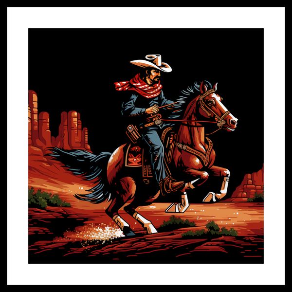 Plakat 50x50cm Galop przez Prerię zdjęcie 3