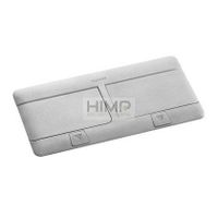 Puszka podłogowa Pop-up do wyposażenia, 8 (2x4) modułów, aluminium Legrand 054013