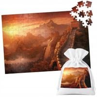 PUZZLE TRADYCYJNE - CHINY MUR CHIŃSKI ZABYTEK WIDOKI PIĘKNE - 96 el
