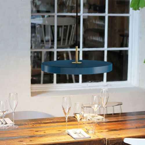ASTERIA MINI - Lampa wisząca Ø31cm Blue petrol na Arena.pl