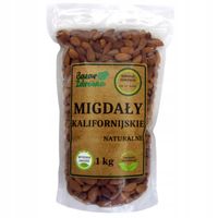 MIGDAŁY KALIFORNIJSKIE 1kg CAŁE PRZEKĄSKA + GRATIS