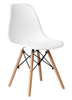 Krzesło nowoczesne Milano DSW PP białe