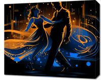 Obraz 60x50cm Taniec w Świetle Nocnej Aury