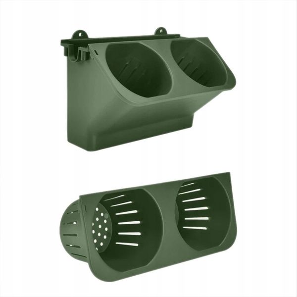 Doniczka ŚCIENNA Podwójna z NAWADNIANIEM 24cm WERTYKALNA Kaskada MODUŁOWE zdjęcie 1