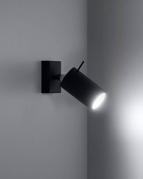 Kinkiet LAMPA ścienna SL.0091 regulowana OPRAWA reflektorowa spot metalowy czarny zdjęcie 2