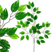 GAŁĄZKA OZDOBNA FIKUS FICUS LISTKI LIŚCIE DO DEKORACJI WAZONU KOMPOZYCJI