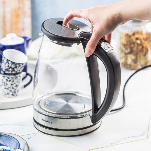 Czajnik elektryczny szklany Regulacja Temp. Klausberg KB-7887 1.8L LED LCD na Arena.pl