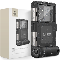 TECH-PROTECT IPX8 UNIVERSAL DIVING WATERPROOF CASE BLACK