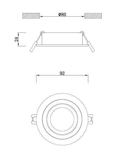 Oprawa Wpuszczana Dann Lux Design Huco 10 DLD5217 na Arena.pl