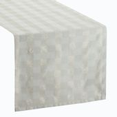 Bieżnik dekoracyjny FLASH-3 40x140 Eurofirany szampański w kratkę