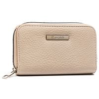 średni portfel damski ze skóry ekologicznej o groszkowej