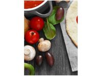 70X50CM OBRAZ WESOŁE CIASTO PIZZY ŚCIAN