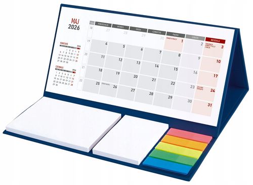 Zamiast robić notuje Kalendarz miesięczny 2026 Z TWOIM NAPISEM NADRUKIEM UV na Arena.pl