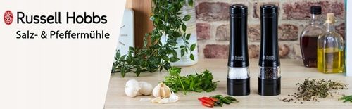 ZESTAW DWÓCH ELEKTRYCZNYCH MŁYNKÓW DO PIEPRZU I SOLI RUSSEL HOBBS na Arena.pl