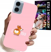 ETUI DO MOTOROLA G24 / G04 - ŚMIESZNE WZORY I LOVE YOU PIESEK OBUDOWA
