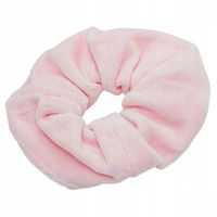 Gumka do włosów scrunchies welur jasny róż