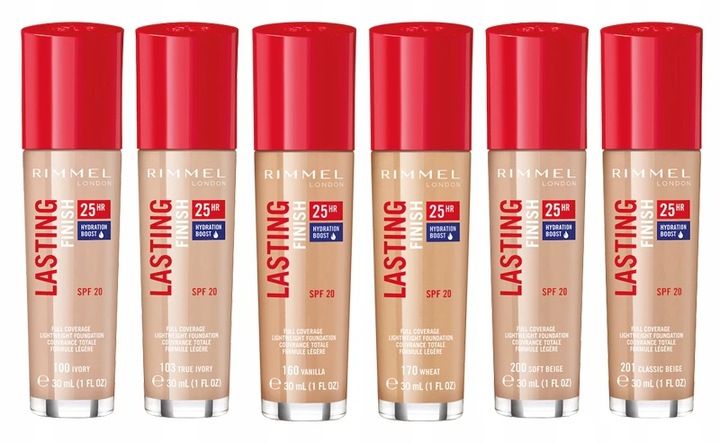 RIMMEL FLUID LASTING FINISH 203 TRUE BEIGE zdjęcie 2