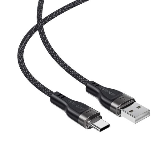 Kabel przewód USB-A - USB-C 3A z magnetycznym organizerem 1.2m - czarny na Arena.pl