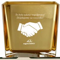 Wazon GRAWEROWANY Twój napis logo upominek FIRMOWY