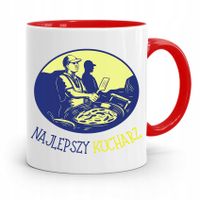 Kubek Czerwony Dla Najlepszego Kucharza Kucharki Z Nadrukiem Ze Zdjęciem