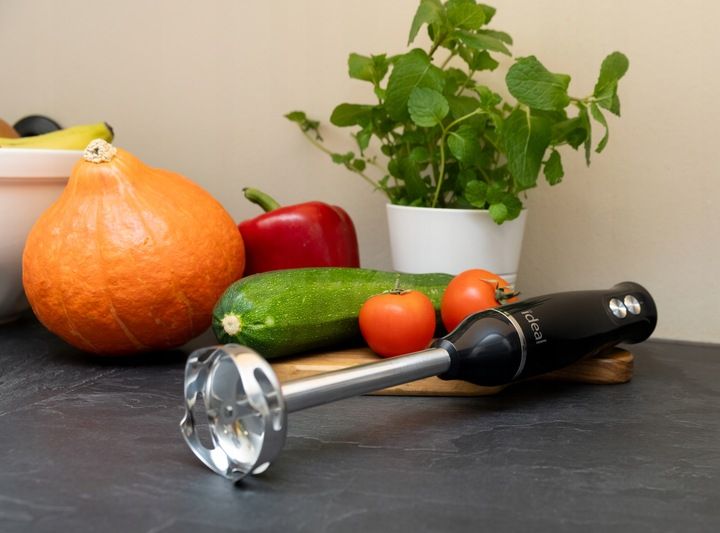 BLENDER WIELOFUNKCYJNY RĘCZNY ROZDRABNIACZ MOCNY 800W CZARNY Ideal IK1002 zdjęcie 11