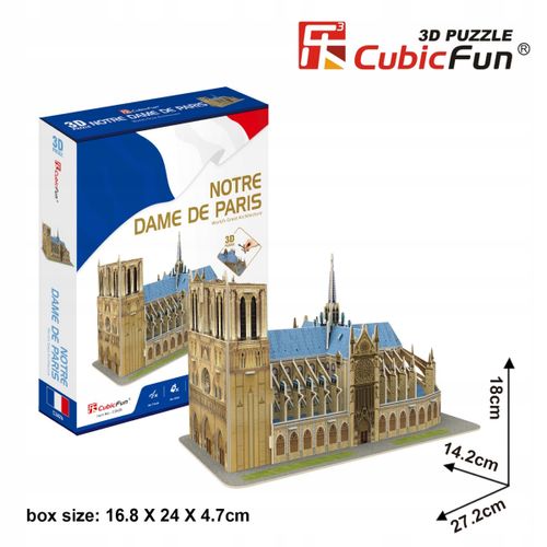 CUBIC FUN PUZZLE 3D KATEDRA NOTRE DAME - C242H - 53 ELEMENTY na Arena.pl