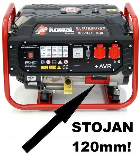 PROFESJONALNY AGREGAT PRĄDOTWÓRCZY 5,2kW generator AVR+ MIEDŹ STOJAN KowaL na Arena.pl