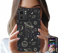 ETUI DO MOTOROLA EDGE 40 - KOSMOS PLANETY GWIAZDY KSIĘŻYC + FOLIA