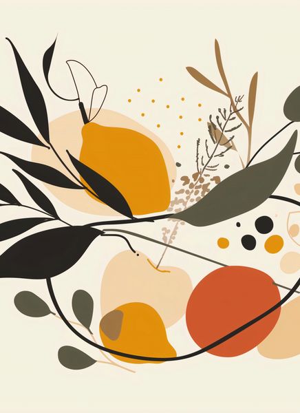 Plakat 40x55cm Botaniczny Wir zdjęcie 1