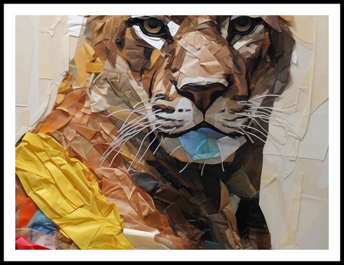 Plakat 80x60cm Papierowy Tygrys na Arena.pl