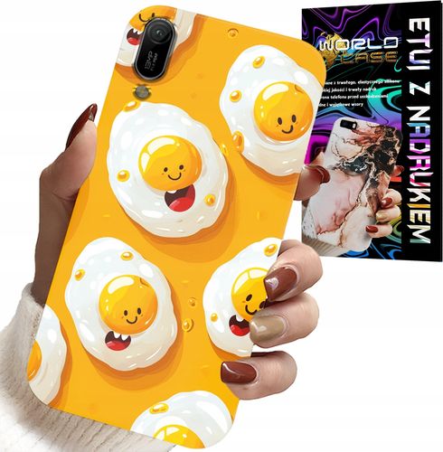 ETUI DO HUAWEI Y6 2019 - SŁODKIE UŚMIECHNIĘTE JAJKA CASE + FOLIA na Arena.pl