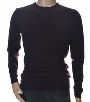 Sweter męski elegancki z wełny wełniany niegryzący M śliwkowy 1705