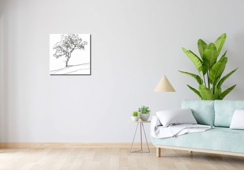 Obraz 50x50cm Drzewo w Zarysie na Arena.pl