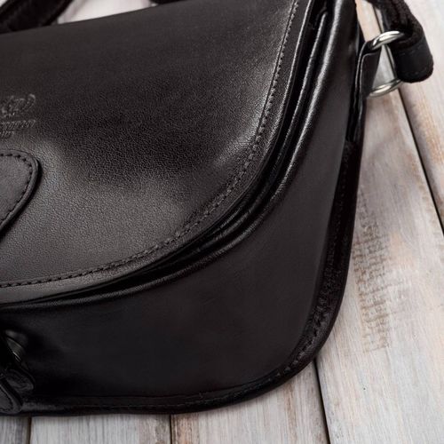 Torebka damska skórzana listonoszka ze skóry licowej brązowa Paolo Peruzzi na Arena.pl