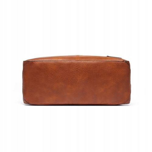 Torebka BRĄZOWA Pojemna Damska Eko Skóra na Zamek A4 Duża TORBA na Arena.pl