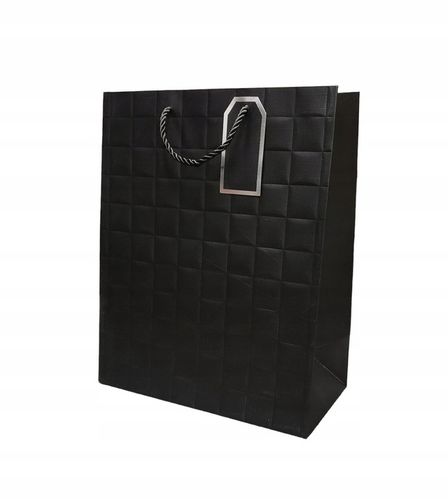 Torebka Damska na Ramię CZARNA Elegancka Pojemna Wizytowa Kuferek na Arena.pl