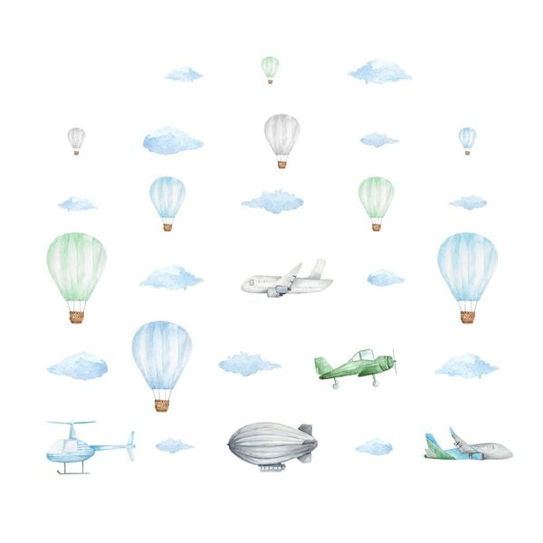 Naklejki Zestaw Samoloty DK359 zdjęcie 1