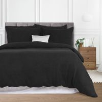 Pościel frotte 200x220 Darymex jednokolorowa czarna