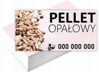 Wizytówki firmowe Foliowane 1000szt wiele różnych wzorów PELLET OPAŁOWY