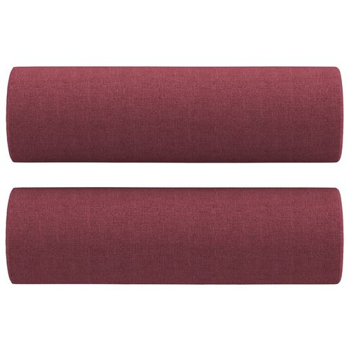 3-cz komplet wypoczynkowy z poduszkami, winna czerwień, tkanina na Arena.pl