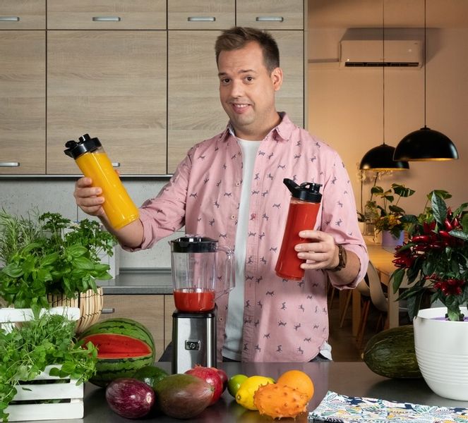 BLENDER KIELICHOWY DO KOKTAJLI 3w1 + 2 BIDONY 700W zdjęcie 4