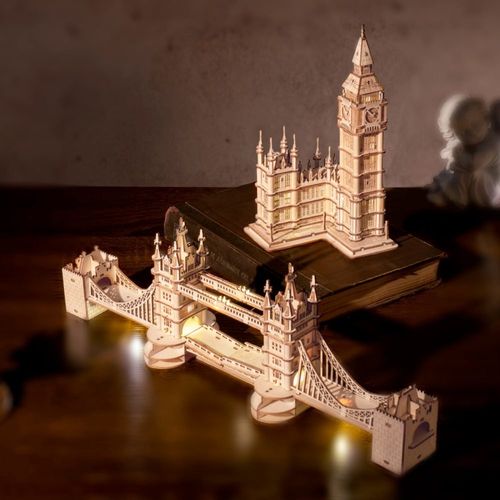 TOWER BRIDGE ROBOTIME DREWNIANY MODEL PUZZLE 3D na Arena.pl